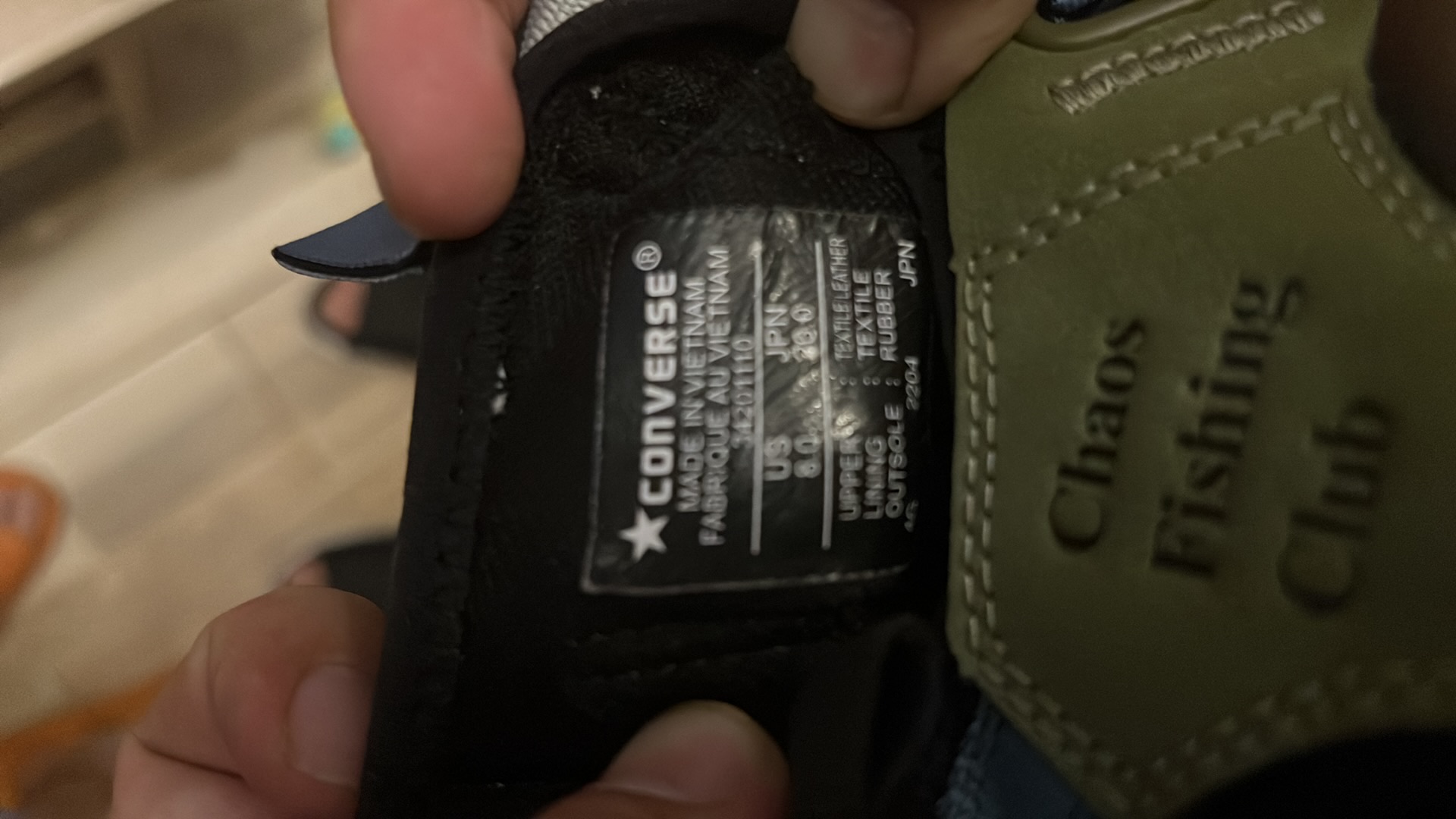 Order 컨버스 x 카오스 낚시 클럽 척 70 '그린 카모' 34201110-sm25