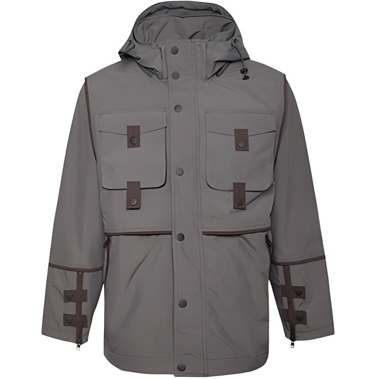 Converse Feng Chen Wang Grey Comfort Sports Casual Jacket 10019958-A02