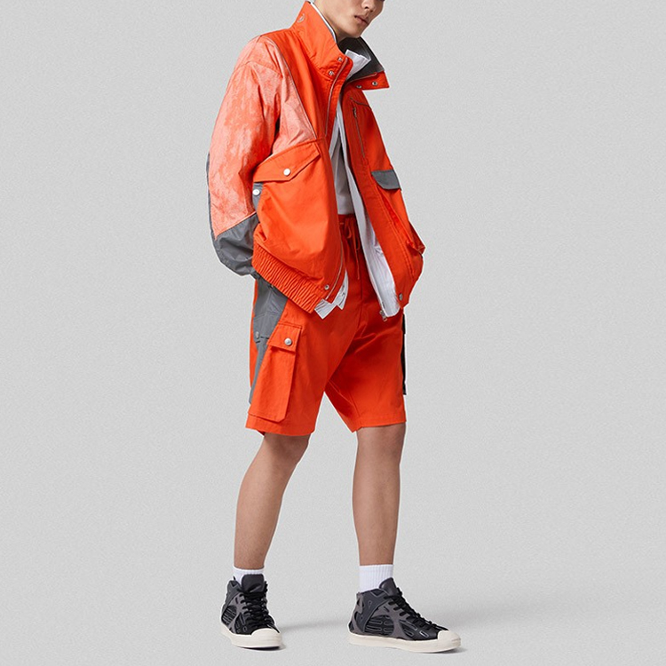Converse Feng Chen Wang Patchwork Retro Track Jacket Orange Menswear 10020822-A02 圖 5