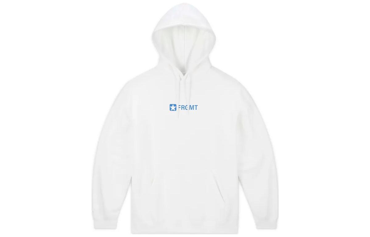 Converse FRGMT SS23 Letter Logo Print Drawstring Hoodie Unisex White 10025968-A01