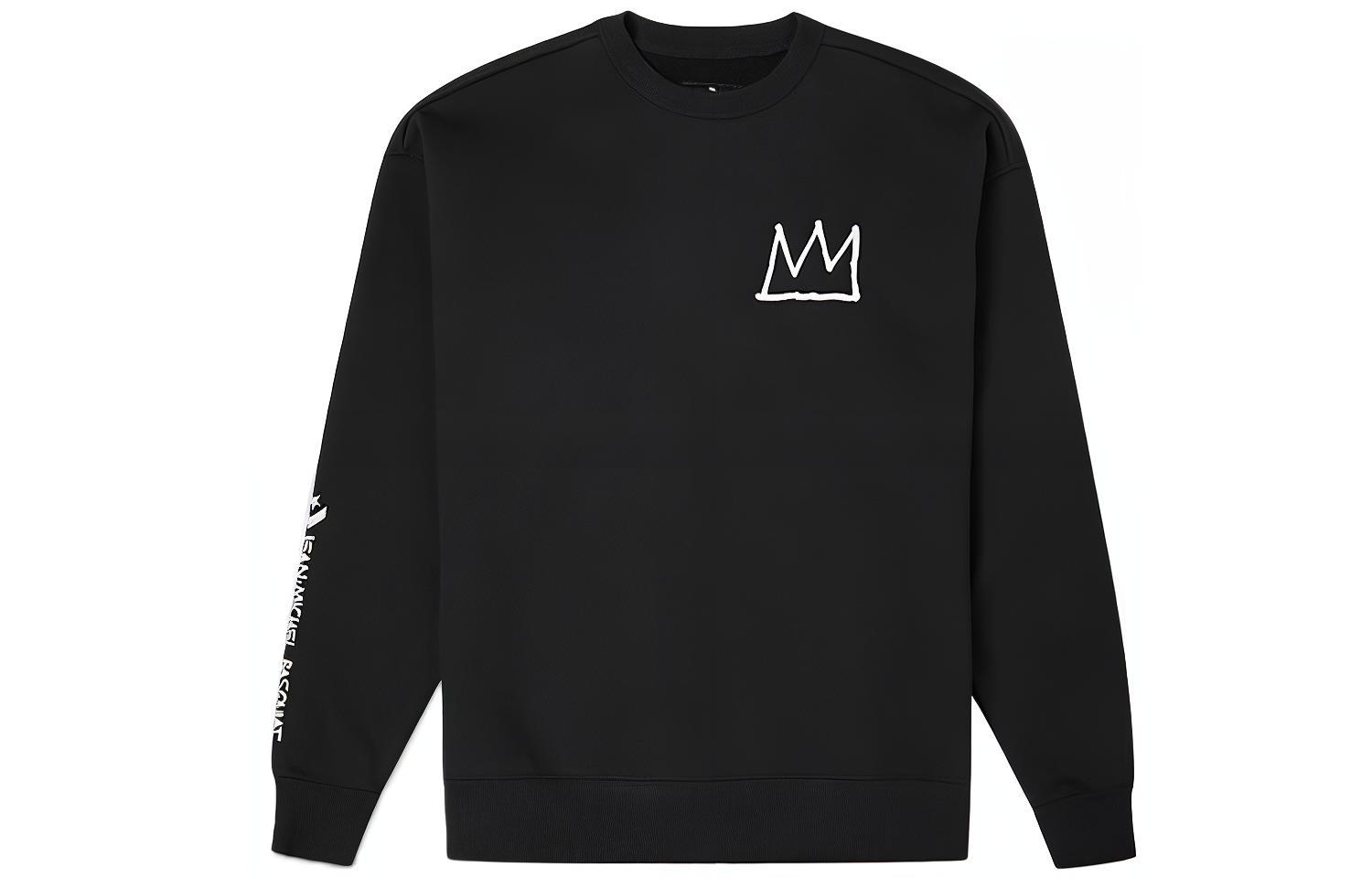 Converse Jean-Michel Basquiat Collab Black Pullover Sweatshirt for Men 10023072-A01