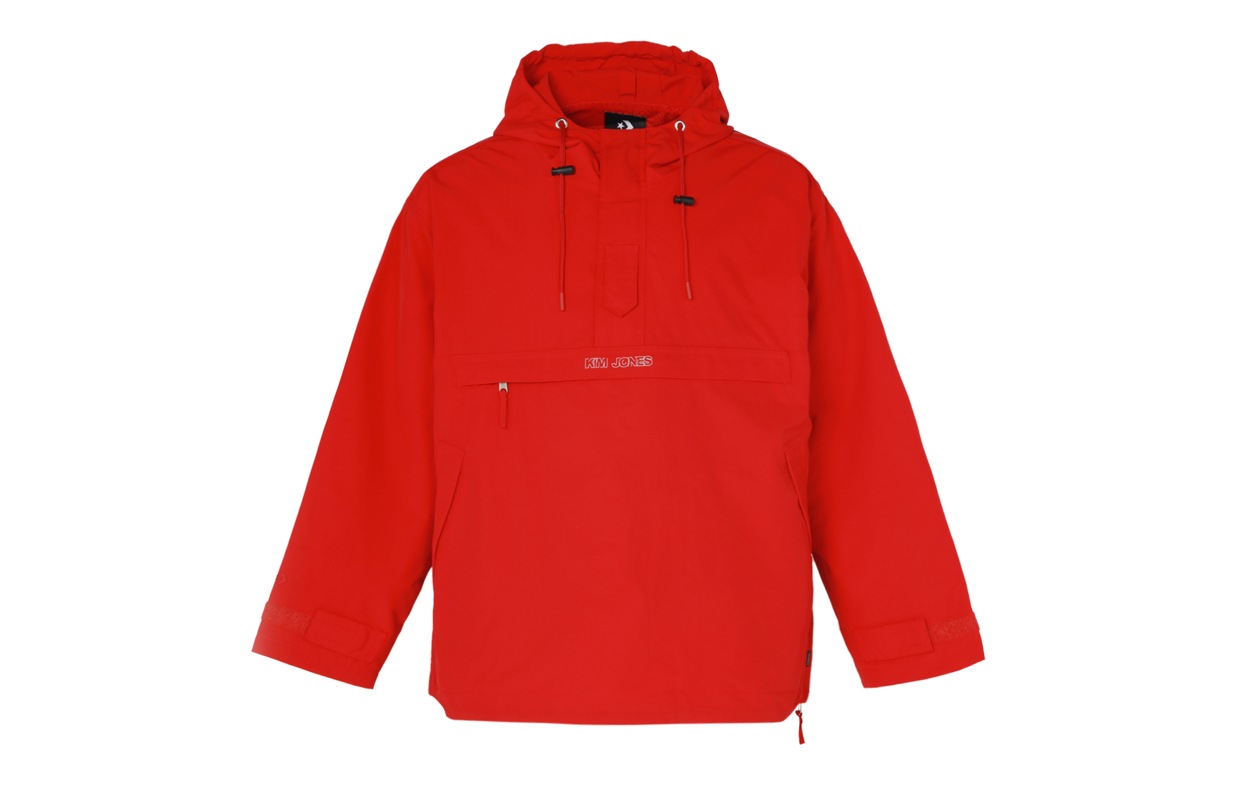 Converse Kim Jones Red Half-Zip Hooded Jacket Casual Sportswear 10021731-A01