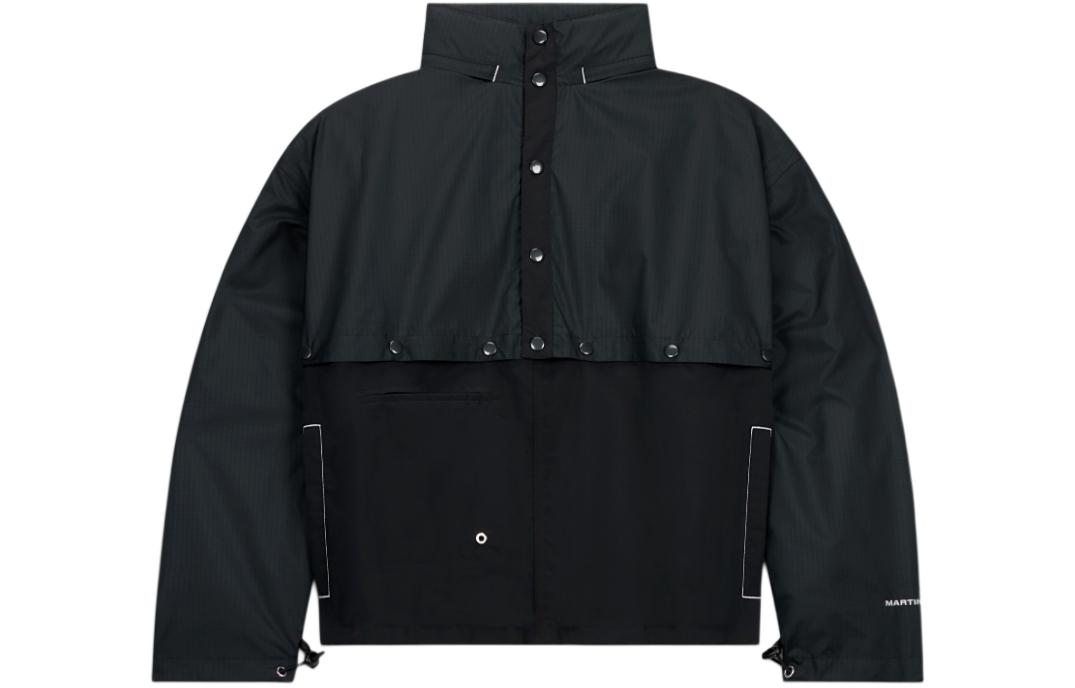 Converse x Martin Ali SS24 Unisex Black Zip-Up Track Jacket 10026834-A01