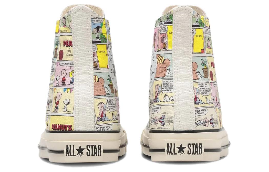 Shop Converse All StarⓇ PEANUTS CP HI 防滑耐磨 高筒 帆布鞋 男女款 白綠 日版