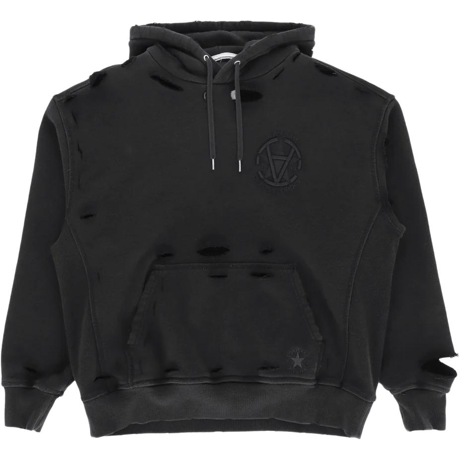 Converse SLAM JAM SS24 Black Logo Hoodie Unisex Casual Fashion 10028549