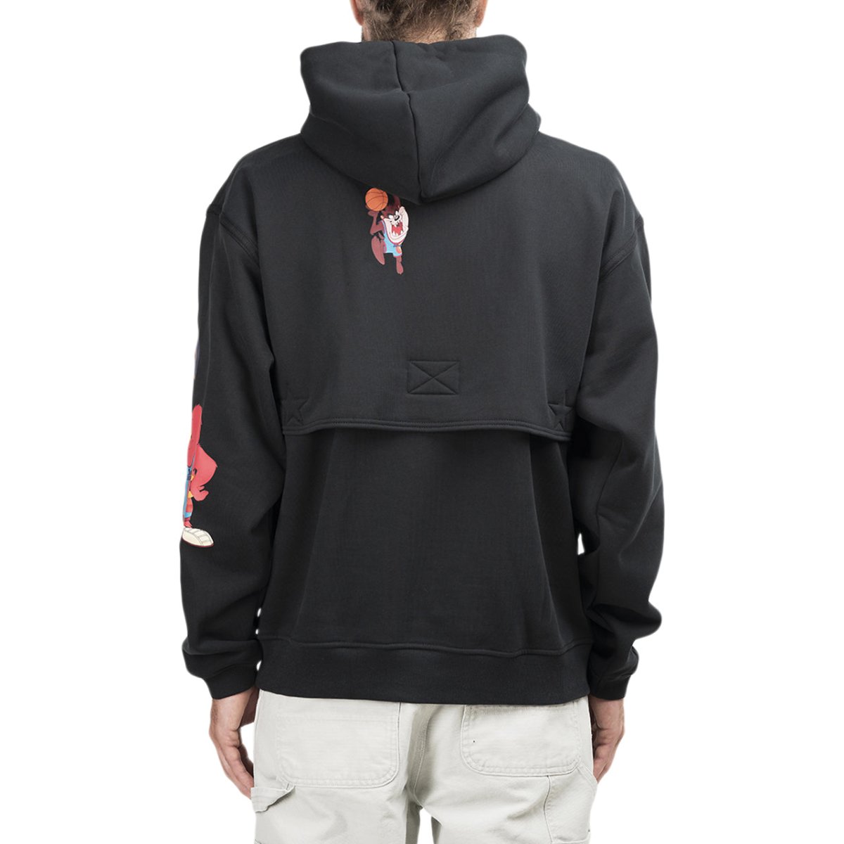 Details for Converse x Space Jam Hoodie Hitam Cetakan Anime Pullover Lengan Panjang Sweater 10023064-A01