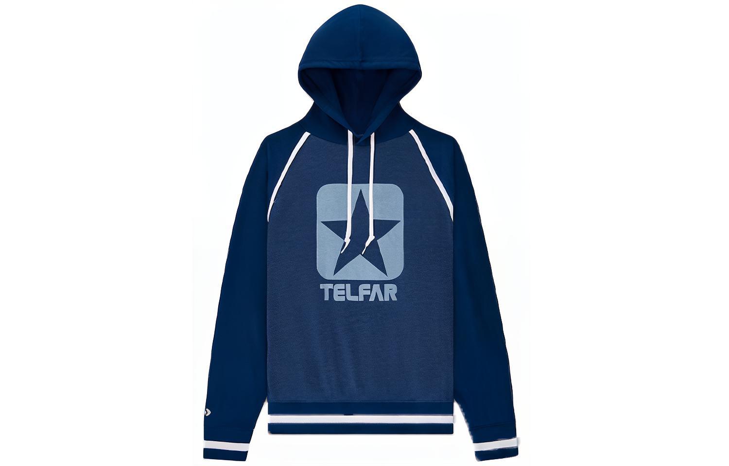 Converse TELFAR Collaboration Big Logo Hoodie Blue () 10022845-A01