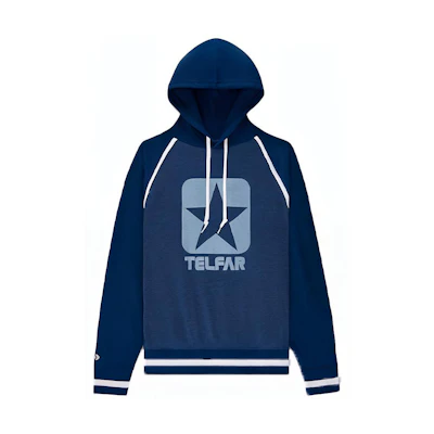 Converse TELFAR Collaboration Big Logo Hoodie Blue () 10022845-A01