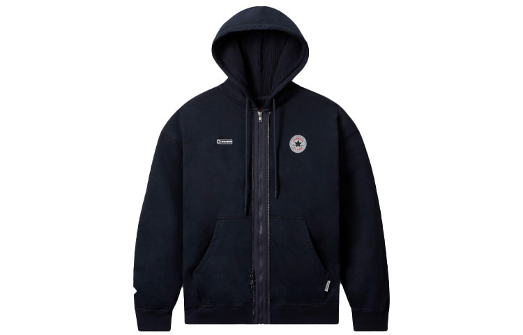 Converse x Thisisneverthat Logo Print Hoodie Jacket Navy Blue 10022706-A01