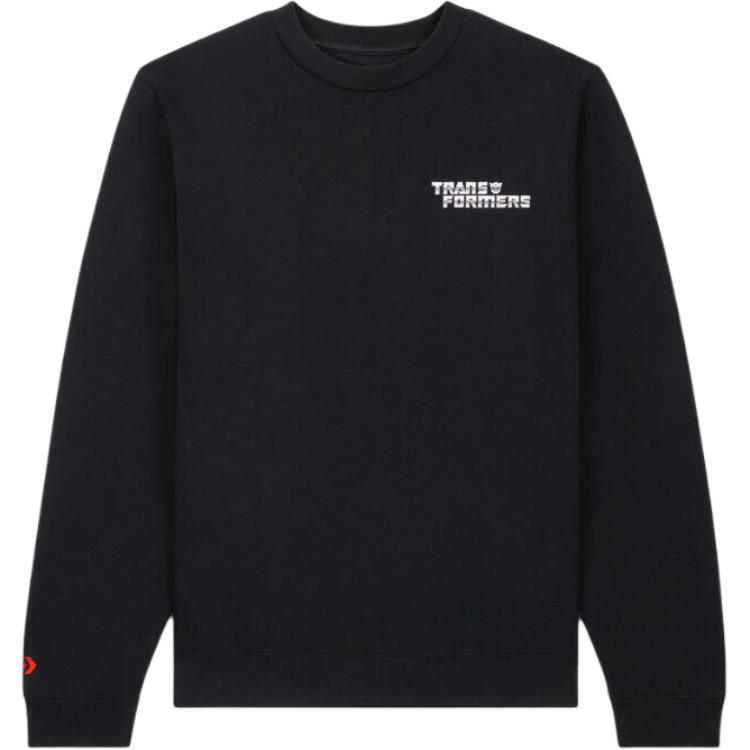 Converse Transformers SS24 Black Unisex Letter Print Crewneck Sweatshirt 10027821-A01