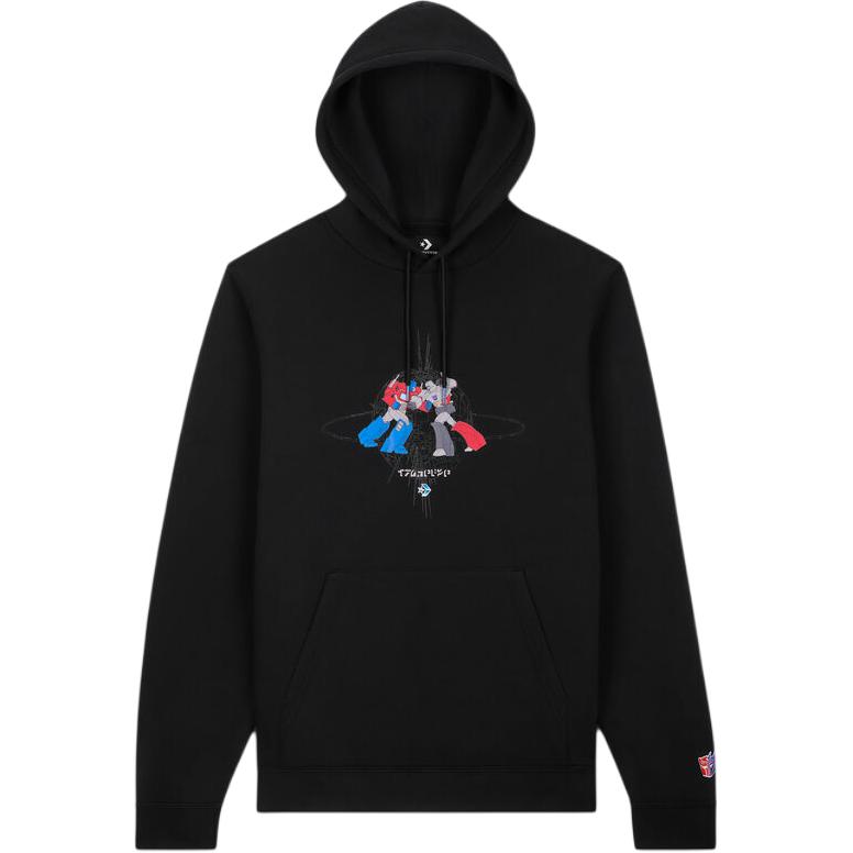 Converse x Transformers SS24 Hoodie Black - Unisex Anime Cartoon Collab Sweater 10027820-A01