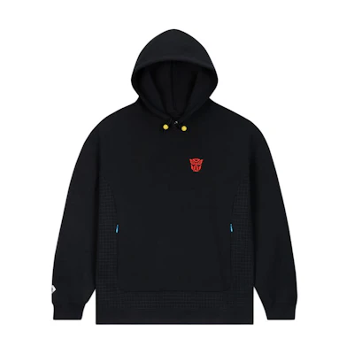 Converse Transformers SS24 Unisex Black Hoodie with Letter Print Design 10027840-A01