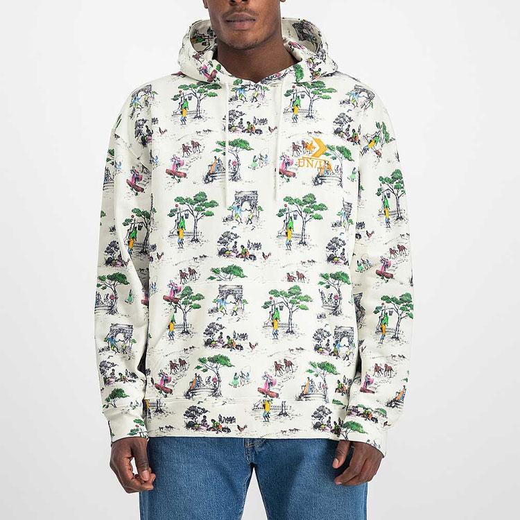 Lookbook Converse x Union 联名款男士全印白色连帽衫 10020842-A01