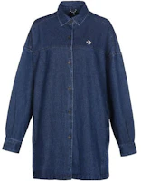 Converse x Utility Woven Blue Denim Shirt Jacket Unisex Long Sleeve 10024864-A01 Converse x Utility Woven Blue Denim Shirt Jacket Unisex Long Sleeve 10024864-A01