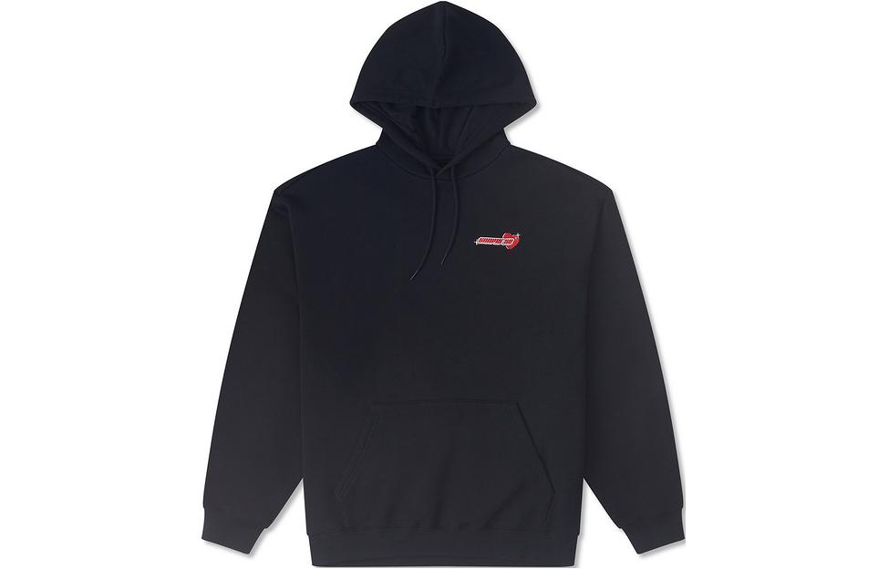 Converse Y2K Heart Embroidered Hoodie Black Unisex 10026891-A01