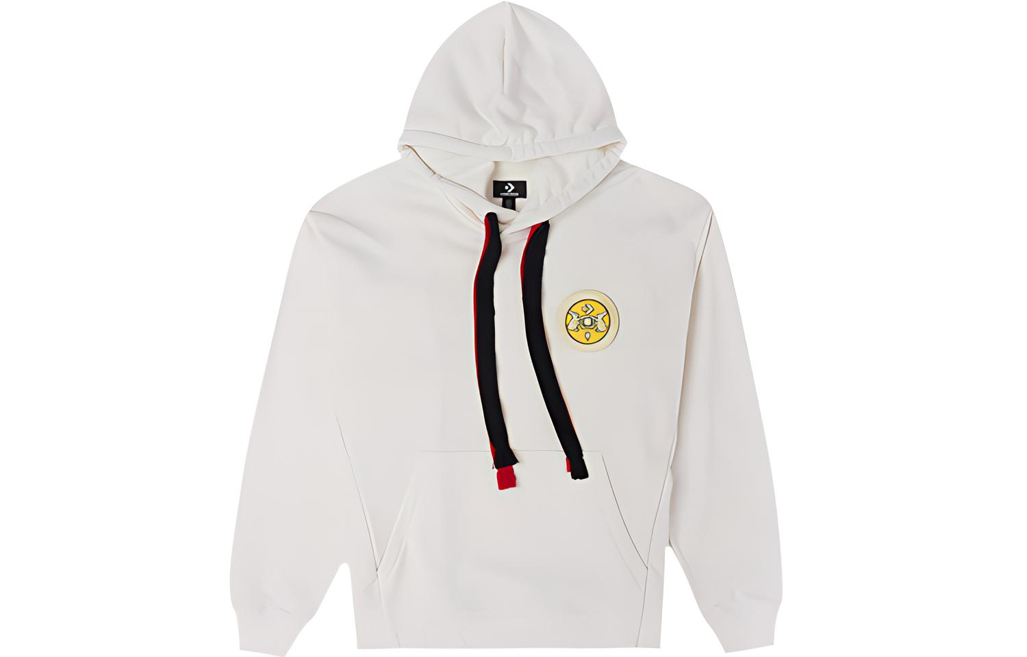 Converse YOTR Rabbit Patch Drawstring Long Sleeve Hoodie Off-White 10025504-A01
