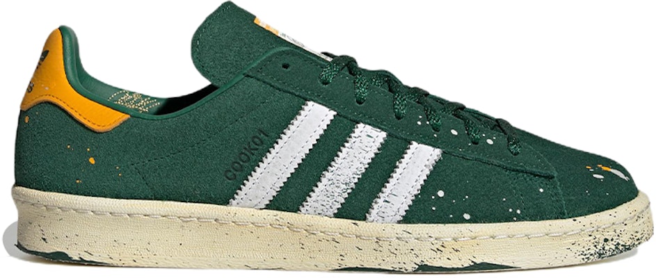 COOK x adidas Campus 80 'Percikan Cat - Hijau Gelap' GY7005 Order COOK x adidas Campus 80 'Percikan Cat - Hijau Gelap' GY7005
