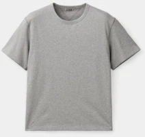 COOR Chain Stitch Pointed Crop T-Shirt (Melange Grey) CXG2TS19K-MEG COOR Chain Stitch Pointed Crop T-Shirt (Melange Grey) CXG2TS19K-MEG