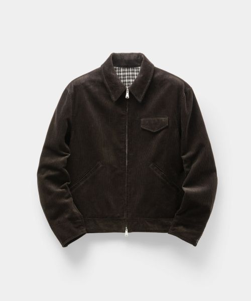 Coor Mid Whale Corduroy Zip-Up Jacket (Washed Black) CXG4JP44V-WBL