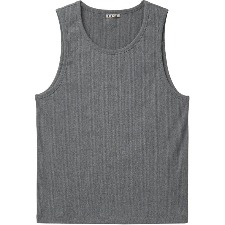 COOR SS25 Unisex Ribbed Crewneck Comfortable Solid Tank Top CMF3TS02K-MEG