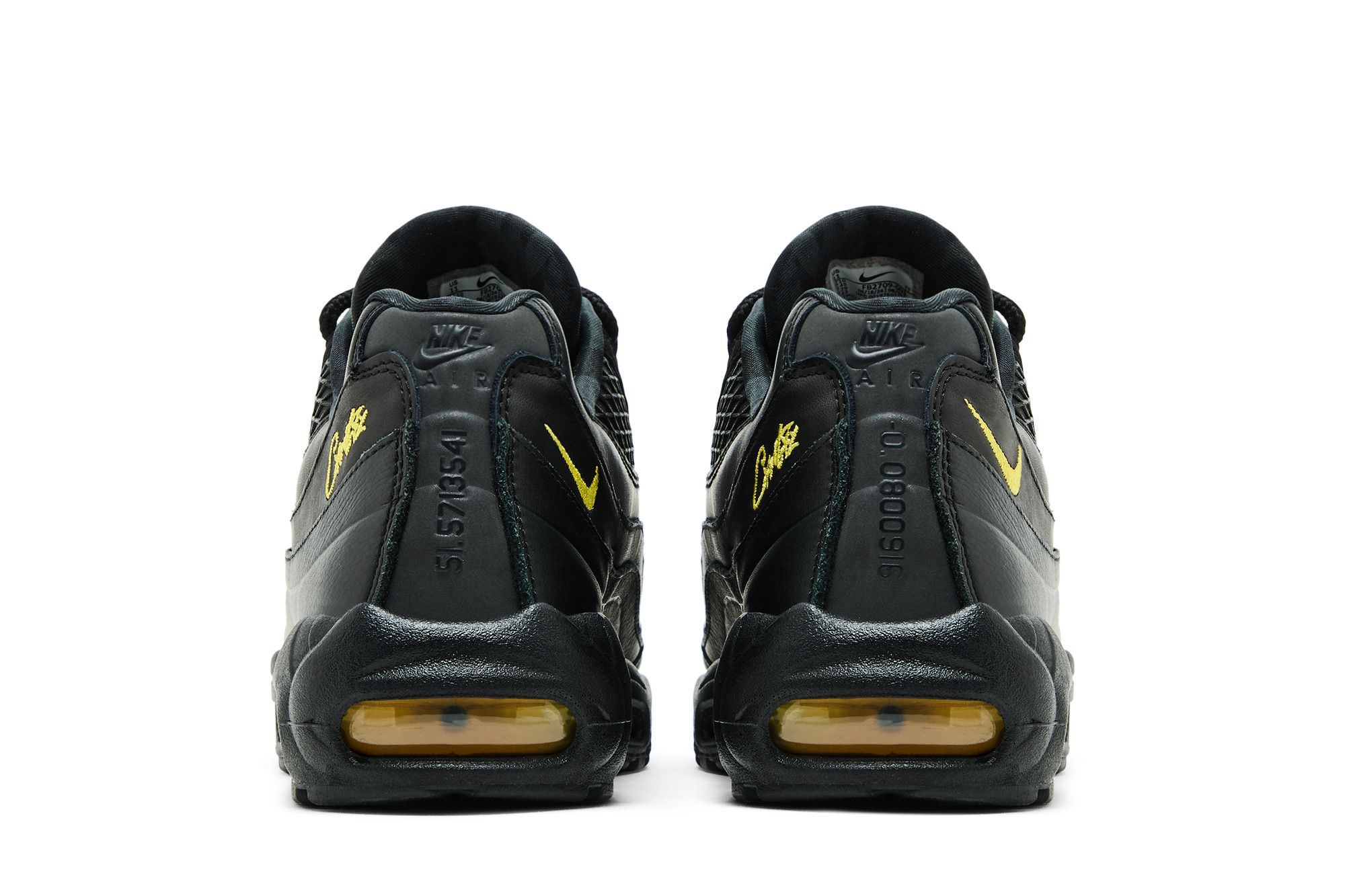 Cheap Corteiz x Nike Air Max 95 SP '黑色遊覽黃' FB2709-003