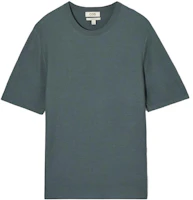 COS Plain Color Crew Neck Short Sleeve T-Shirt Blue 1187823001 COS Plain Color Crew Neck Short Sleeve T-Shirt Blue 1187823001