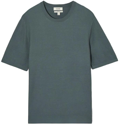 COS Plain Color Crew Neck Short Sleeve T-Shirt Blue 1187823001 Buy COS Plain Color Crew Neck Short Sleeve T-Shirt Blue 1187823001