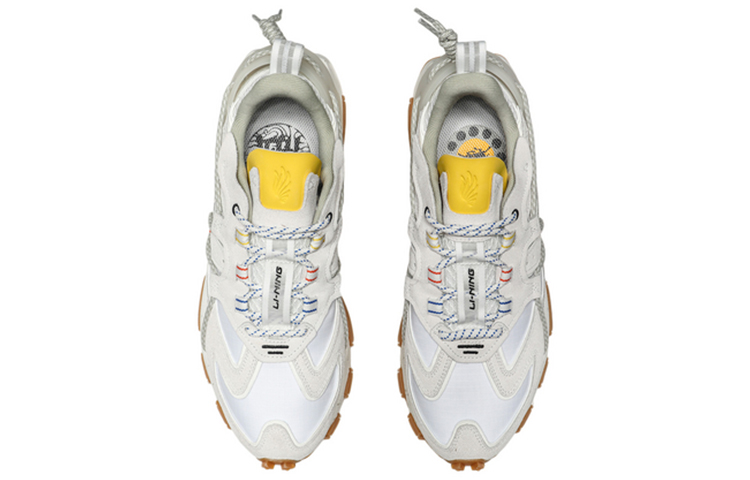 Shop 敦煌博物館 x LiNing李寧 CF 溯系列 防滑耐磨平衡輕便 低幫 運動休閒鞋 白灰