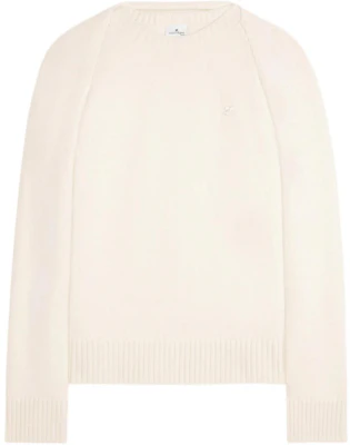 Courrèges 标志宽松版圆领毛衣中性款 米色. 324MPU185FI00620079 Buy Courrèges 标志宽松版圆领毛衣中性款 米色. 324MPU185FI00620079