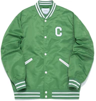 COVERNAT 2024 Spring Summer Varsity Jacket Apple Green Unisex Loose Fit. CO2401JK10AG COVERNAT 2024 Spring Summer Varsity Jacket Apple Green Unisex Loose Fit. CO2401JK10AG