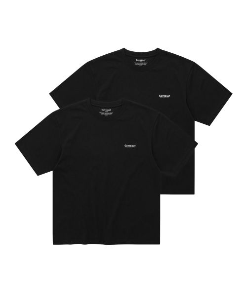 COVERNAT [2PACK] Cool Cotton T-Shirts Black + Black CO2602STE1BB