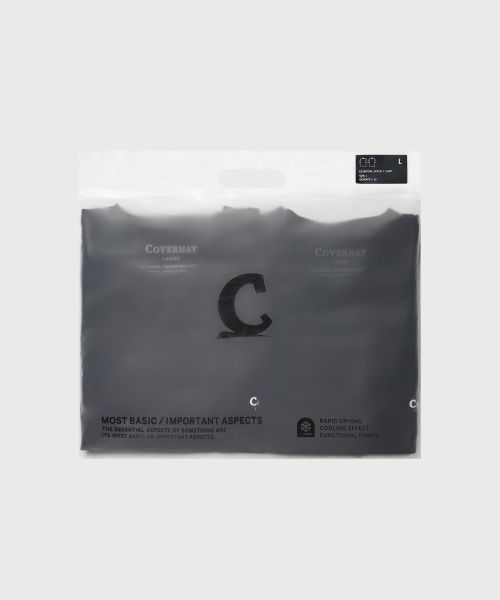 Cheap COVERNAT [2PACK] Cool Cotton T-Shirts Black + Black CO2602STE1BB