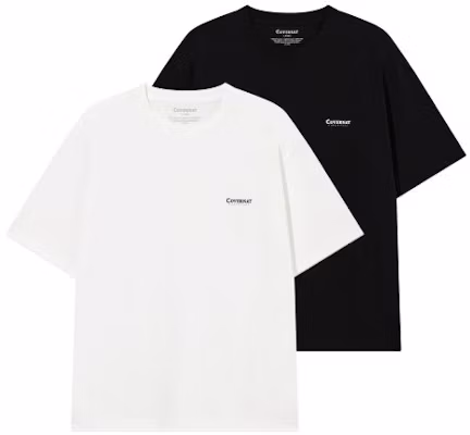 COVERNAT【2枚組】クールコットンTシャツ ブラック+ホワイト CO2602STE1BK Buy COVERNAT【2枚組】クールコットンTシャツ ブラック+ホワイト CO2602STE1BK