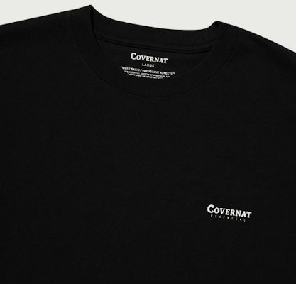 COVERNAT【2枚組】クールコットンTシャツ ブラック+ホワイト CO2602STE1BK 1