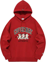 COVERNAT Animal Alphabet Graphic Hoodie Unisex Red. CO2303HD05RD COVERNAT Animal Alphabet Graphic Hoodie Unisex Red. CO2303HD05RD