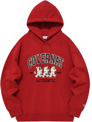 COVERNAT 動物字母圖案連帽衫 男女款 紅色 CO2303HD05RD Buy COVERNAT 動物字母圖案連帽衫 男女款 紅色 CO2303HD05RD