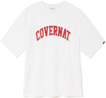 COVERNAT Arch Logo Print Relaxed Fit Crewneck Cotton T-Shirt Unisex - White CO0000ST02WH COVERNAT Arch Logo Print Relaxed Fit Crewneck Cotton T-Shirt Unisex - White CO0000ST02WH