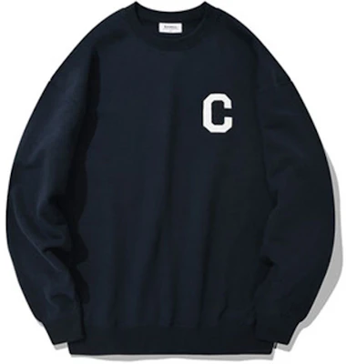 COVERNAT Big C Crewneck Sweatshirt Unisex Navy Longgar Bordir CO0000CR01PD Buy COVERNAT Big C Crewneck Sweatshirt Unisex Navy Longgar Bordir CO0000CR01PD