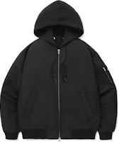 COVERNAT Black Jacket with Detachable Hood and Dual Zipper Closure CO2403JK30BK COVERNAT Black Jacket with Detachable Hood and Dual Zipper Closure CO2403JK30BK