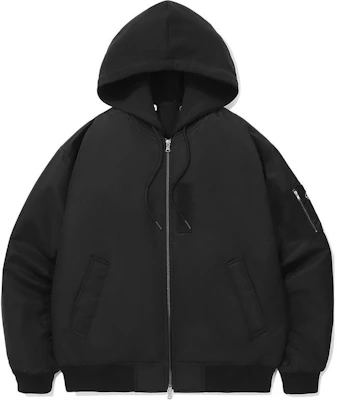 커버낫 블랙 후드 탈착 가능 듀얼 지퍼 클로저 자켓 CO2403JK30BK Buy 커버낫 블랙 후드 탈착 가능 듀얼 지퍼 클로저 자켓 CO2403JK30BK