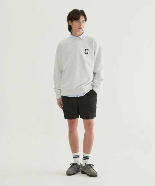 Lookbook Covernat C Logo Crewneck Sweatshirt Black CO2601CR01BK