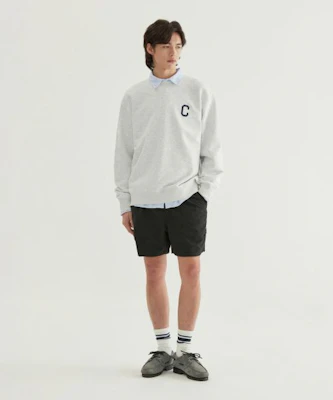 Covernat C Logo Crewneck Sweatshirt Black CO2601CR01BK Lookbook Covernat C Logo Crewneck Sweatshirt Black CO2601CR01BK