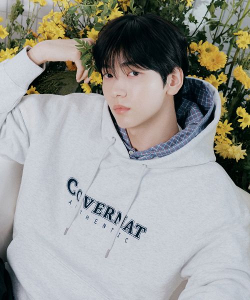 Covernat Center Logo Hoodie Heather Gray CO2601HD03HG