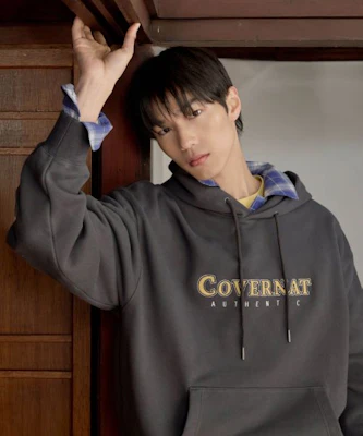 Covernat Center Logo Hoodie Heather Gray CO2601HD03HG Purchase Covernat Center Logo Hoodie Heather Gray CO2601HD03HG