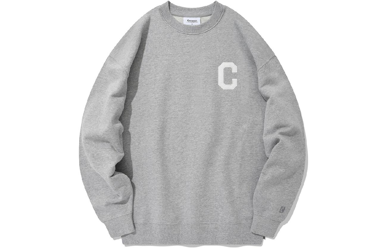COVERNAT Classic Embroidered C Logo Unisex Oversized Cotton Sweatshirt CO0000CR01MG