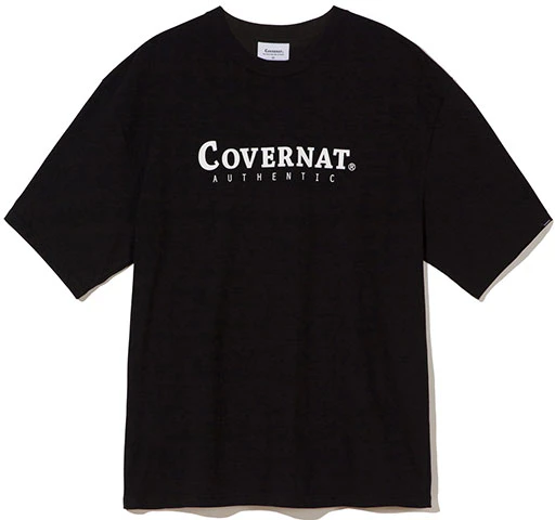 covernat-classic-logo-black-cotton-unisex-t-shirt-comfortable-and-stylish-co-2100-st-01-bk