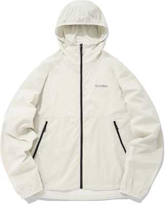 COVERNAT クラシックロゴ アイボリー ジップアップフーディ ジャケット ユニセックス CO2201JK17IV Buy COVERNAT クラシックロゴ アイボリー ジップアップフーディ ジャケット ユニセックス CO2201JK17IV