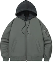 COVERNAT Detachable Hood Loose-Fit Zip Jacket Sage Gray Men’s CO2403JK30SY COVERNAT Detachable Hood Loose-Fit Zip Jacket Sage Gray Men’s CO2403JK30SY
