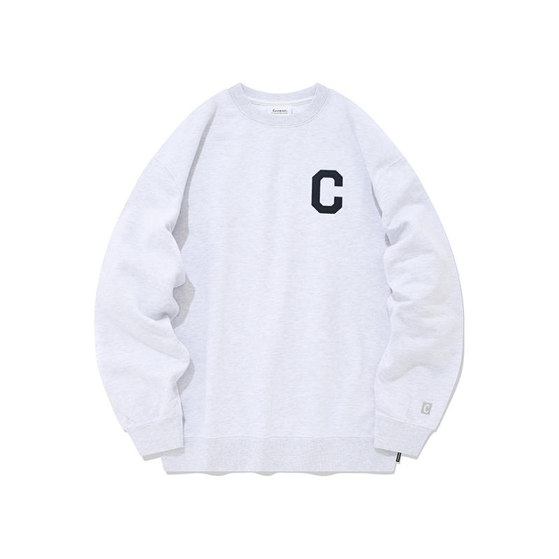 COVERNAT Embroidered C Logo Unisex Oversized Crewneck Cotton Sweatshirt CO0000CR01LG-1