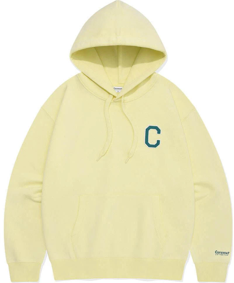 covernat-embroidered-chain-logo-hoodie-light-yellow-unisex-co-2403-hd-01-ly